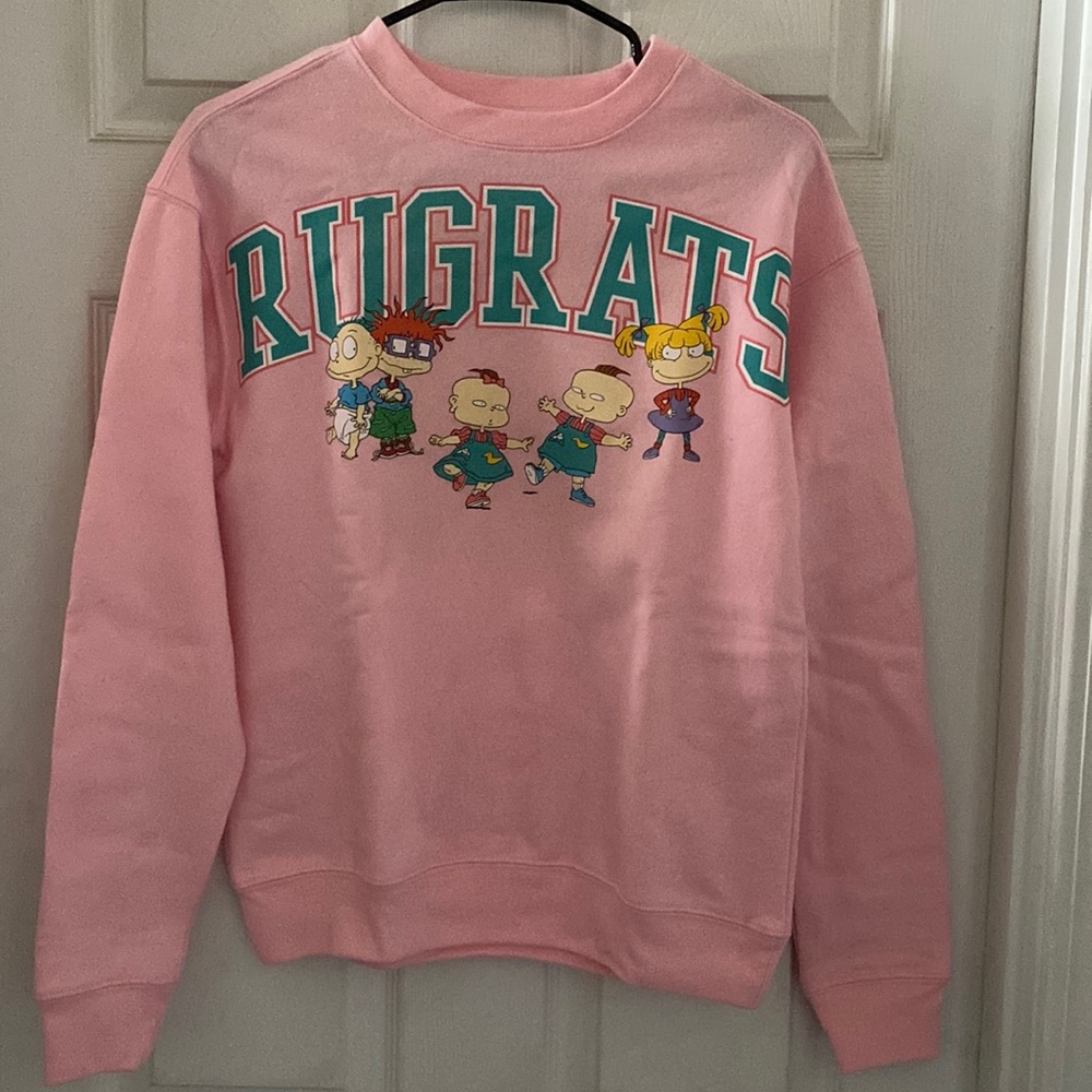 kids XS Rugrats sweater, pink